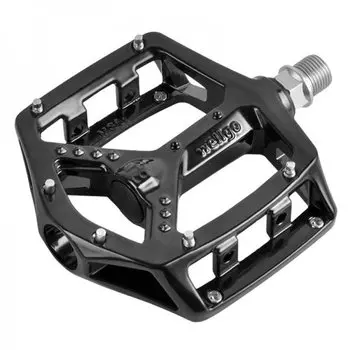 Педали велосипедные WELLGO MG-32, магниевые, ось Cr-Mo с полимерными подшипниками, облегченные, 314г, черные, 6-190441