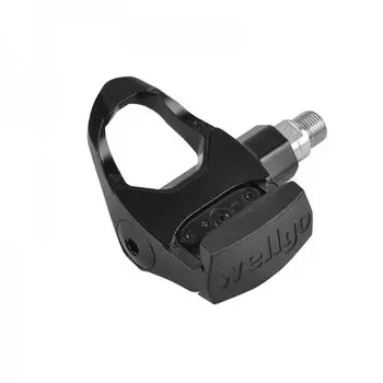 Педали велосипедные WELLGO, ROAD, контактные, алюминий, ось Cr-mo, 3 промподшипника, 85х94х39мм, 433г, черный, E342