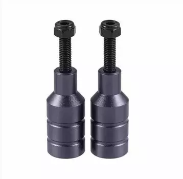 Пеги для трюкового самоката Tech Team, набор: 2 пеги + 2 оси, B2 фиолетовый, красный, 460043