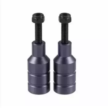 Пеги для трюкового самоката Tech Team, набор: 2 пеги + 2 оси, B2 фиолетовый, красный, 460043