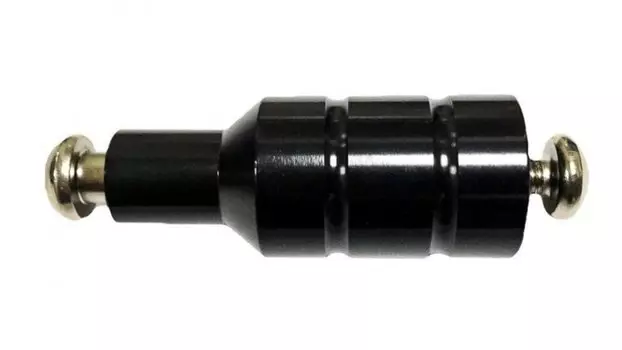 Пеги MESSING с осью для самоката (2шт), фрезер. длина 55мм, диам 24мм алюм., 2 болта анодир. черные, 00-180129