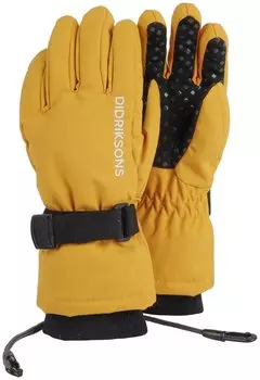 Перчатки детские Didriksons BIGGLES FIVE KIDS GLOVES, пшеничный желтый, 502692