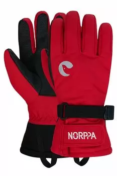 Перчатки детские NORPPA KOMITO FIVE KID'S GLOVES 040 красный, 100223 (Размер: 7)
