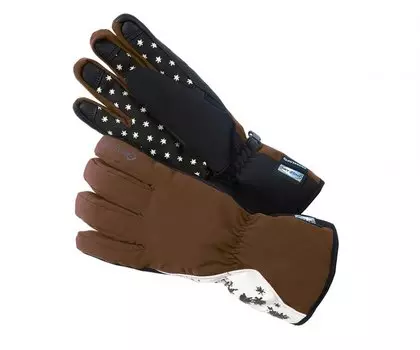 Перчатки RedFox Rozary II, женские, коричневы/белый