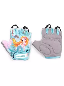 Перчатки велосипедные детские Vinca Sport Adele, голубые, VG 988 Adele (Размер 3XS)