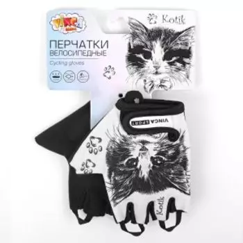 Перчатки велосипедные детские Vinca Sport, КOTIK, VG 802 Kotik (4)