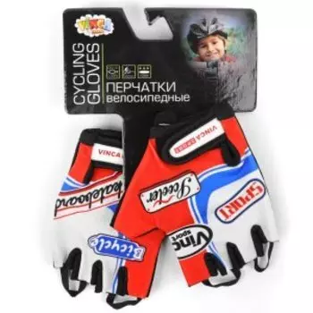 Перчатки велосипедные детские Vinca Sport, красные, VG 801 Formula 1 (4)