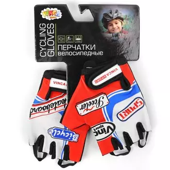 Перчатки велосипедные детские Vinca Sport, красные, VG 801 Formula 1 (4) (Рзамер: 6XS)