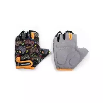 Перчатки велосипедные детские Vinca Sport Player, черные, VG 987 Player