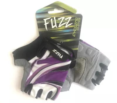 Перчатки велосипедные FUZZ LADY COMFORT, женские, лайкра, на липучке, фиолетовый, 08-202531 (Размер: L)
