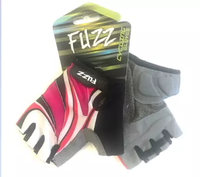 Перчатки велосипедные FUZZ LADY COMFORT, женские, лайкра, на липучке, розовый, 08-202521 (Размер: M)