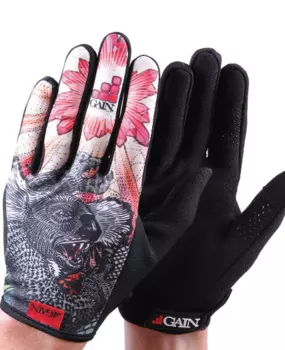 Перчатки велосипедные GAIN Protection RESISTANCE, длинные пальцы, DROPBEAR, 03-000831 (Размер: XXL)