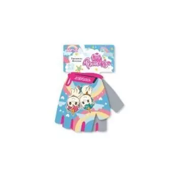 Перчатки велосипедные TRIX nw Little Princess, детские, короткие пальцы, антискользящие, GL-TX-PRINCESS-6XS-0