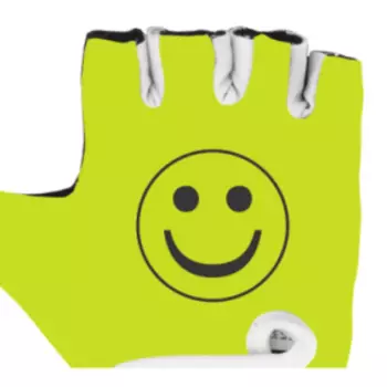 Перчатки велосипедные VENTURA, детские, лайкра, антискользящие, неоново-желтые, 5-719994