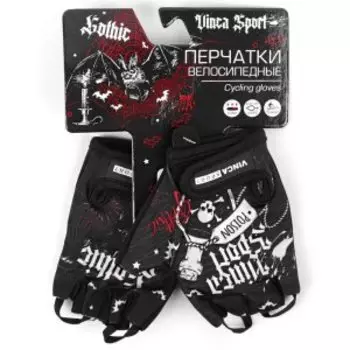 Перчатки велосипедные Vinca Sport, детские, черные, Gotik, VG 805 Gotic