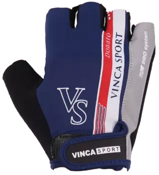 Перчатки велосипедные VINCA SPORT Donato, синие, VG 910 Donato (Размер: XS)