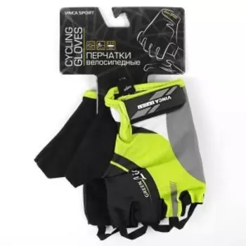Перчатки велосипедные Vinca Sport, Green line, VG 949 Green line