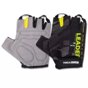 Перчатки велосипедные Vinca Sport, Leader, черные, VG 911 Leader Black (XXL)