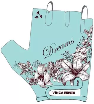 Перчатки велосипедные Vinca Sport, детские, минт, VG 979 dreams (Размер: 6XS)