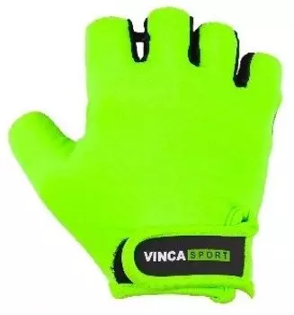 Перчатки велосипедные Vinca Sport, детские, зеленый, VG 985 green (Размер: 6XS)