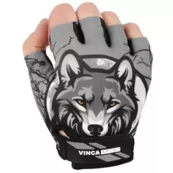 Перчатки велосипедные Vinca Sport WOLF, детские, черные, VG-930 Wolf black