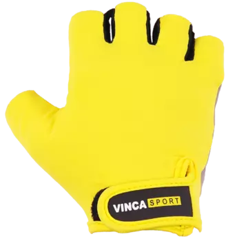 Перчатки велосипедные Vinca Sport, желтые, VG 948 (Размер: XL)