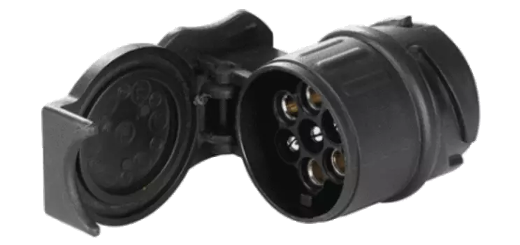 Переходник электрический для разъема с 13 (автомобиль) на 7 (багажник) контаков, 9907