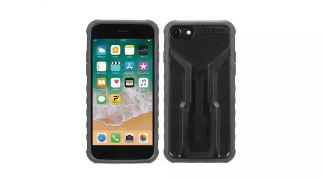 Чехол ддя смартфона TOPEAK RIDECASE ONLY, WORK WITH iPHONE 8+/7+/6S+/6+, BLACK/GRAY, TRK-TT9857BG