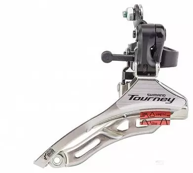 Переключатель передний Shimano Tourney FD-TY300, 42T, 31,8 мм, нижняя тяга, ST (370122)