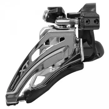 Переключатель передний SHIMANO XT M8020-L, нижний хомут, side-swing, 2X11, верхняя тяга, IFDM8020LX6