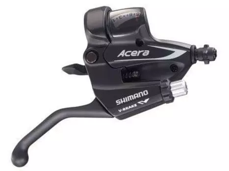 Переключатель SHIMANO ACERA ASTM360L (шифтер+тормозная ручка), 3 скорорости. левая, черная, 2-8103