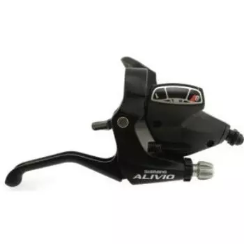 Переключатель SHIMANO ALIVIO ASTM410R8 (шифтер+тормозная ручка), 8 скоррстей, правая, черная, 2-8104