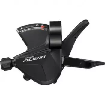 Переключатель SHIMANO ALIVIO, M3100-L, левый, 3 скорости, на хомут, c индикатором, трос 1800мм, ESLM3100LB, 2-720333