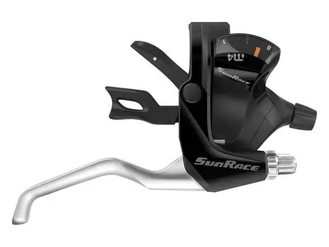 Переключатель скоростей SUNRACE STM406.R800.AS0.HP ST моноблок M403, правый, 8 S, трос 2100мм, V-Brake, 06-201356