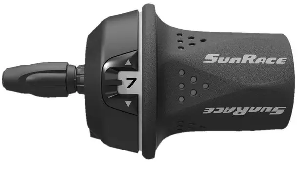 Переключатель скоростей SUNRACE TSM21.R6L0.GS0.OE M21, правый, 6 скоростей, трос 2100мм, серый, 06-201358