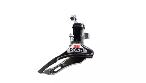 Переключатель велосипедный POWER, передний, диапазон скоростей 15-21, 42Т, двойная тяга, FD-10TD