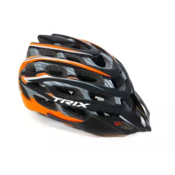 Шлем велосипедный TRIX, кросс-кантри, 35 отверстий, оранжево-черный матовый, PNY41(L)BL-ORANGE