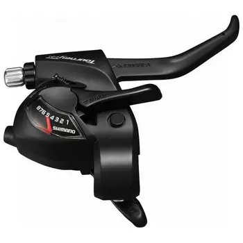Переключатель велосипедный SHIMANO TOURNEY ASTTX800R8AL, шифтер и тормозная ручка, 8 скоростей, правый, 2 пальца, 2-8307