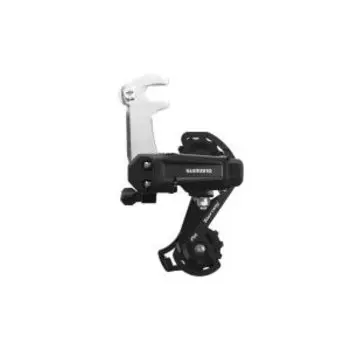 Переключатель велосипедный SHIMANO Tourney, TY200, GS, 6/7 скоростей, задний, черный, без упаковки, ARDTY200GSLB