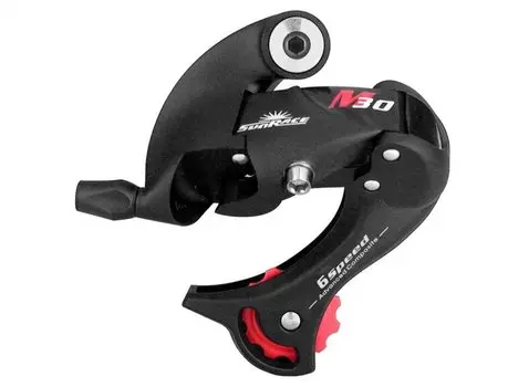 Переключатель велосипедный SUNRACE M36, задний, 6 скоростей, 13T-30T, короткая лапка, под резьбу, чёрный, RDM36.SDB0.0S4