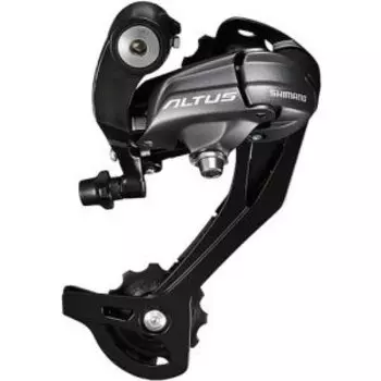 Переключатель велосипедный задний Shimano Altus M370, SGS, 9 скоростей, черный, ERDM370SGSL