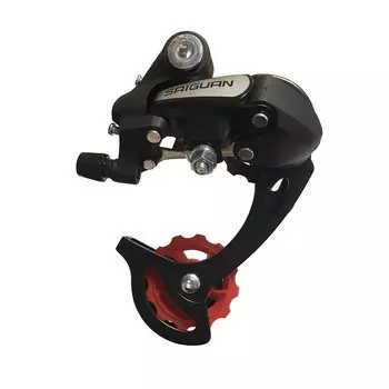 Переключатель задний Chinai, дискретный, длиная лапка, ёмкость 43T, крепление на петух, сталь, пластик, HG-36A