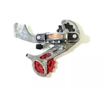 Переключатель задний POWER, 6-7 скоростей, крепление на ось, 43T, длинная лапка, хромированный, RD50-B-CHROME