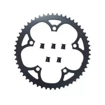 Звезда передняя PROWHEEL, 53T, BCD130, на пятилапку, сталь, чёрный, ZTB21216