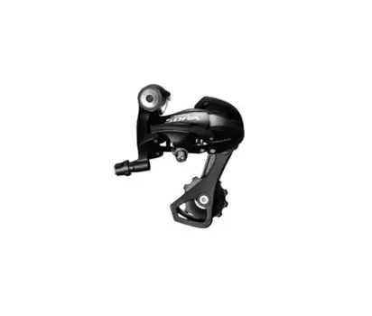 Переключатель задний Shimano Sora, R2000, SS, 9 скоростей, крепление на болт, черный, без упаковки, ARDR3000SS