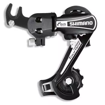 Переключатель задний SHIMANO Tourney, 6 скоростей, крепление на ось, черный, ARDTY21BGSBL