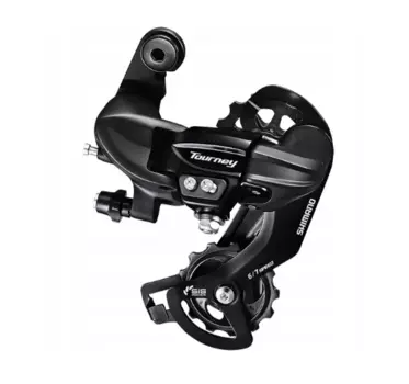 Переключатель задний SHIMANO TOURNEY RD-TY300, 6/7 скоростей, под петух, черный, ARDTY300D