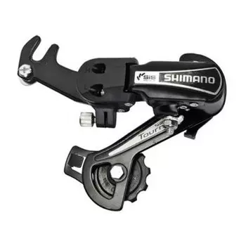 Переключатель задний Shimano Tourney TY21, SS, 6 ск, крепление на ось, без упаковки, ARDTY21SSBL