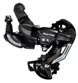 Переключатель задний SHIMANO Tourney TY500, 6/7 скоростей, крепление на петух, ERDTY500D