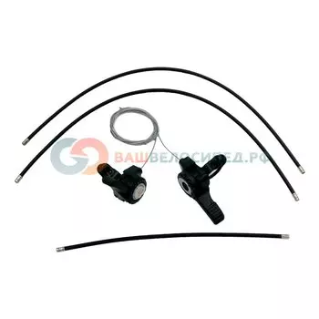 Переключатели для велосипеда VENTURA манетки 3х7 скоростей+троса+рубашки 5-680126